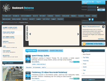 Tablet Screenshot of bookmarkuniverse.com